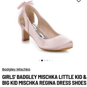Badgley Mischka Pink Kids Dress Shoes